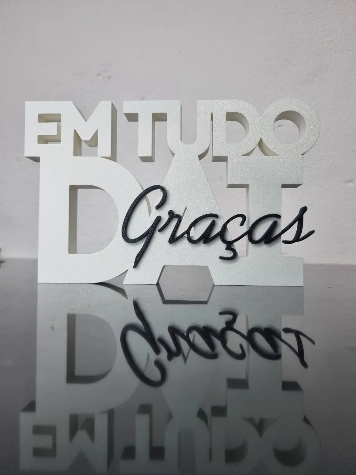 Placa Em Tudo Dai Graças 3
