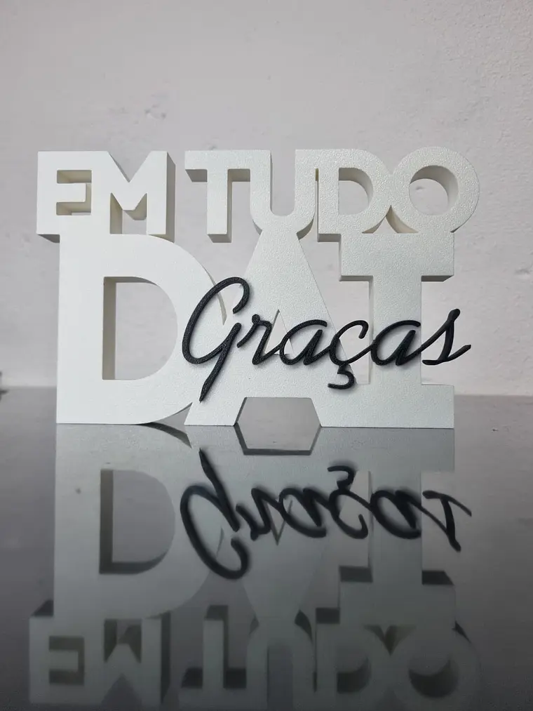 Placa Em Tudo Dai Graças 3