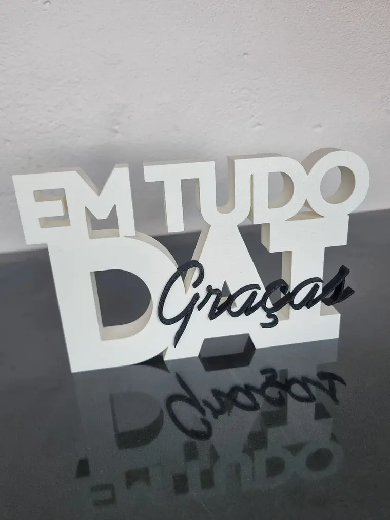 Placa Em Tudo Dai Graças 5