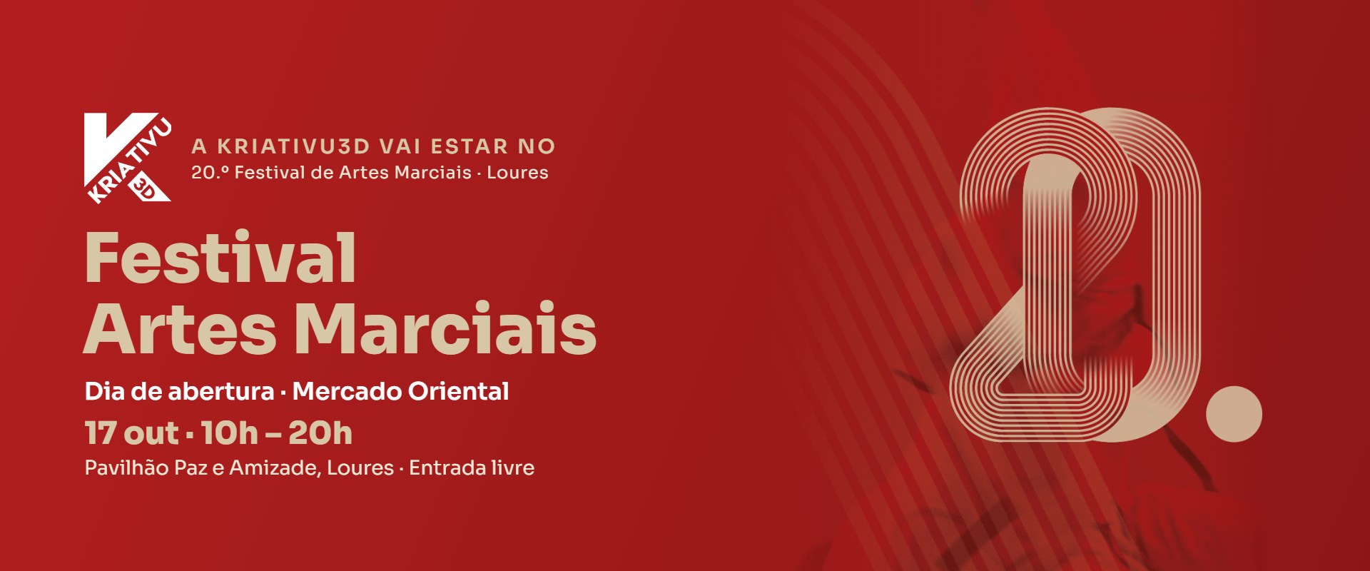 Kriativu3D no 20.º Festival de Artes Marciais de Loures – 17 de outubro