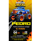 Convite Aniversário Digital Virtual Monster Trucks 2