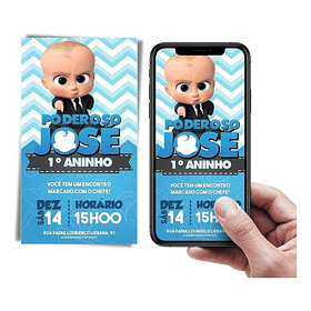 Convite Digital O Poderoso Chefinho Whatsapp