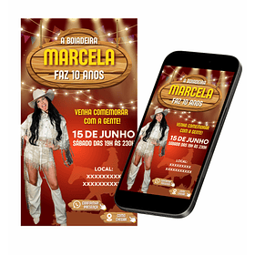  Convite Digital Personalizado  Ana Castela