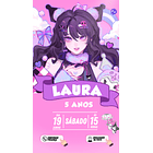 Convite Digital Personalizado e Interativo Kurumi 5