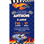 Convite Digital Personalizado  Hotwheels  4