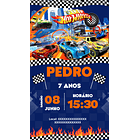 Convite Digital Personalizado  Hotwheels  1
