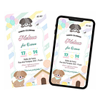 Convite Digital Cachorrinhos 1