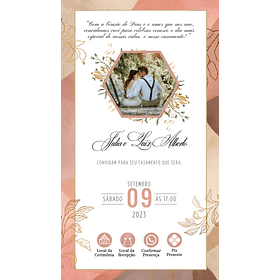 Convite Casamento Virtual Interativo WhatsApp 01