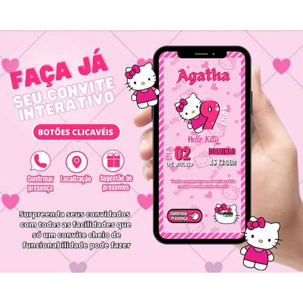 Convite Aniversário Digital Virtual Bob Esponja Whatsapp 3