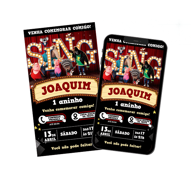 Convite Digital Personalizado e Interativo Sing