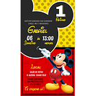 Convite Aniversário Digital Mickey Mouse 2