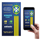 Convite Digital Futebol Brasil Animado Ou Interativo  1