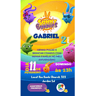 Convite De Aniversário Digital Do Sunny Bunnies | C/2 Botões 2