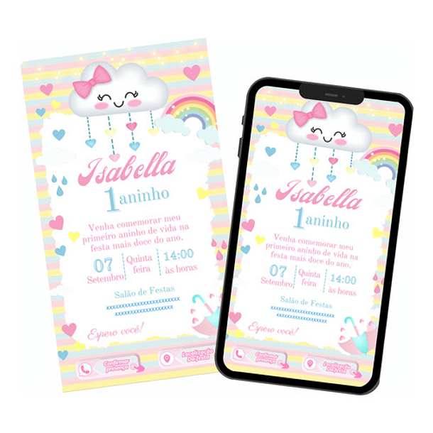 Convite Interativo Digital Chuva De Amor 1