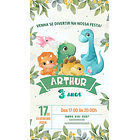 Convite Digital Dinossauros baby 1