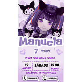 Convite Digital Personalizado e Interativo Kurumi  04