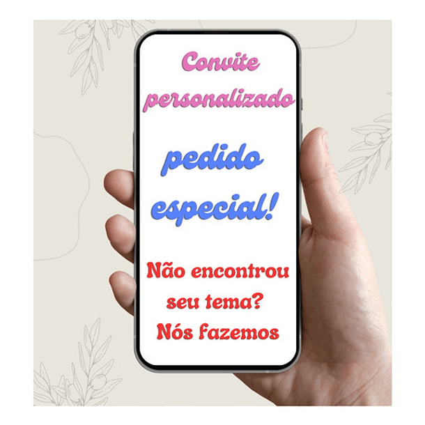 Convite Aniversario Virtual Personalizado Digital Whatsapp