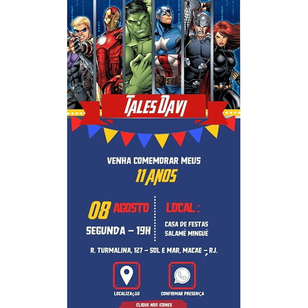 Convite Digital Interativo - Super Herois - Spiderman 5