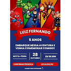 Convite Digital Interativo - Super Herois - Spiderman 6