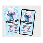 Convite Digital Lilo E Stitch Whatsappp Virtual Online 5