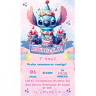 Convite Digital Lilo E Stitch Whatsappp Virtual Online 9