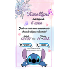 Convite Digital Lilo E Stitch Whatsappp Virtual Online 10