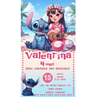 Convite Digital Lilo E Stitch Whatsappp Virtual Online 18