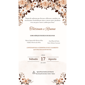 Convite Digital Interativo Casamento Com Botões Direcionais 03