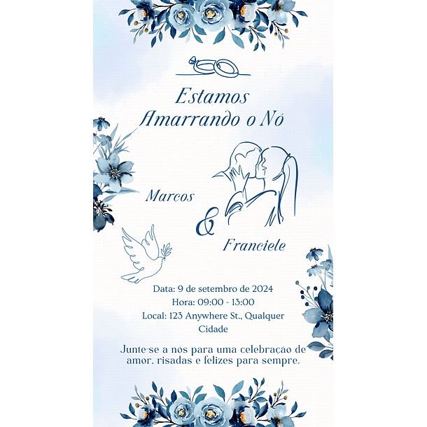 Convite Digital Interativo Casamento Com Botões Direcionais  07