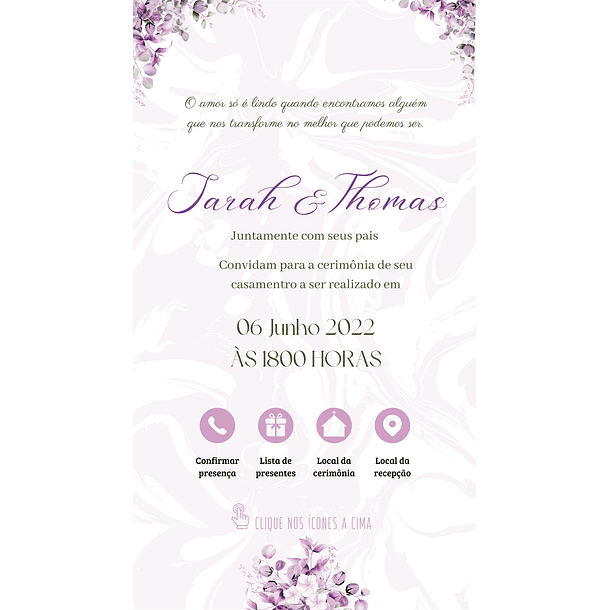 Convite Digital Interativo Casamento Com Botões Direcionais 21