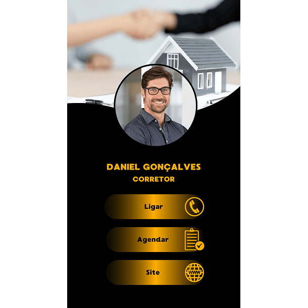 Cartão de Visita Interativo Digital Corretor de Imóveis 