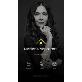 Cartão de Visita Interativo Digital design de Interiores