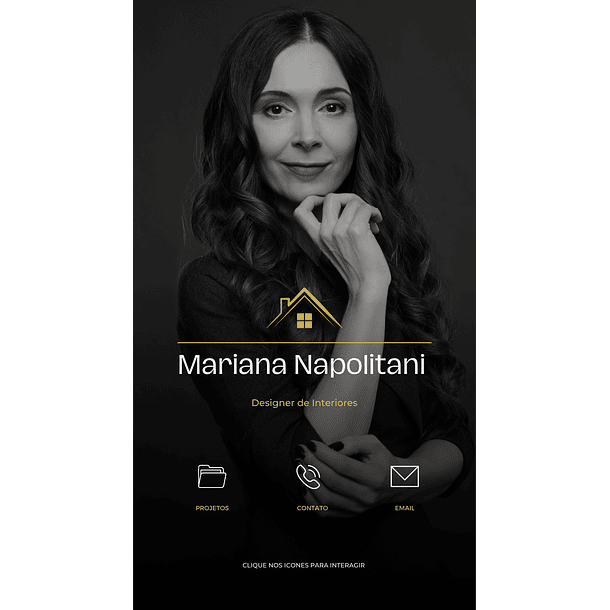 Cartão de Visita Interativo Digital design de Interiores