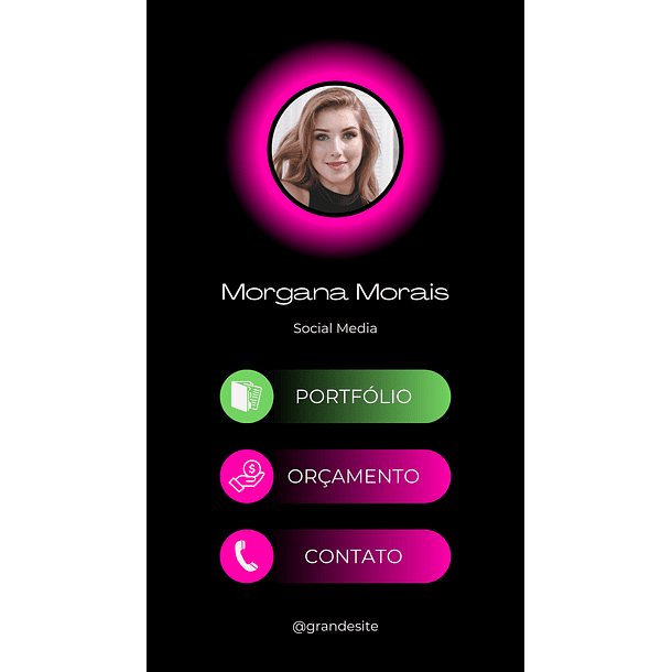 Cartão de Visita Interativo Digital Social Media