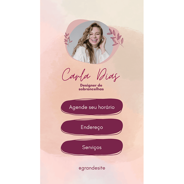 Cartão de Visita Interativo Digital Design de Sombrancelhas