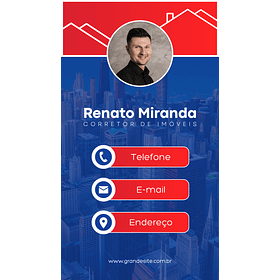 Cartão de Visita Interativo Digital Corretor de Imóreis