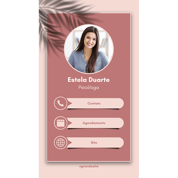 Cartão de Visita Interativo Digital Psicóloga