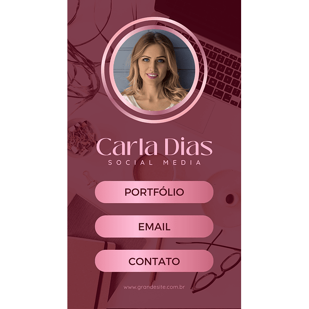 Cartão de Visita Interativo Digital Nail Designer  2