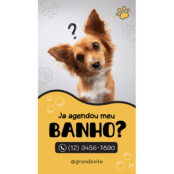 Cartão de Visita Interativo Digital Pet