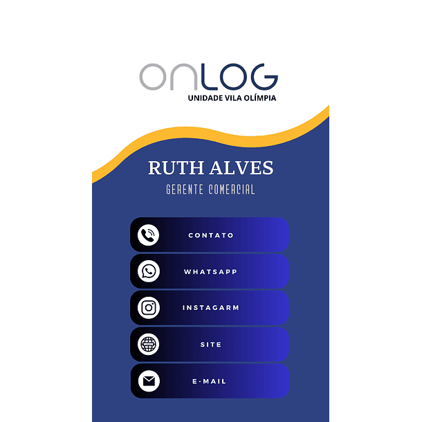 Cartão de Visita Interativo Digital Gerente Comercial 