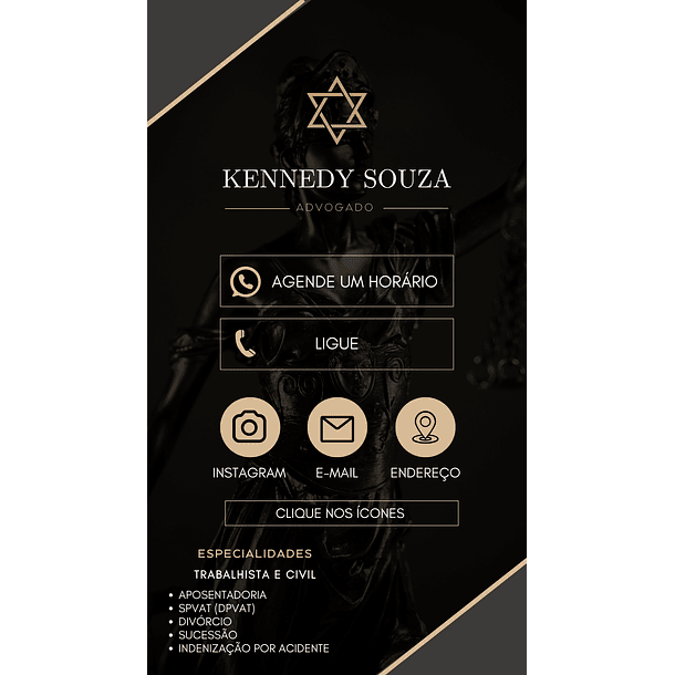 Cartão de Visita Interativo Digital Advigado (a) 