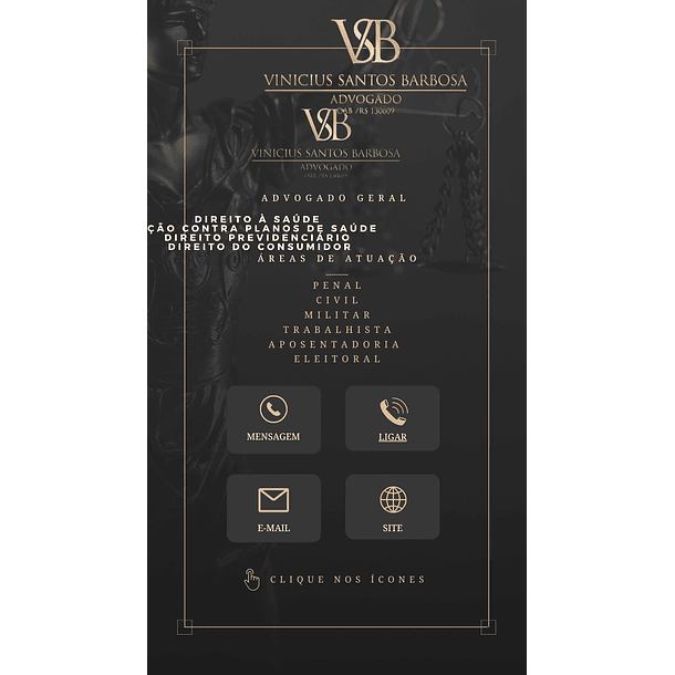 Cartão de Visita Interativo Digital Advigado (a)