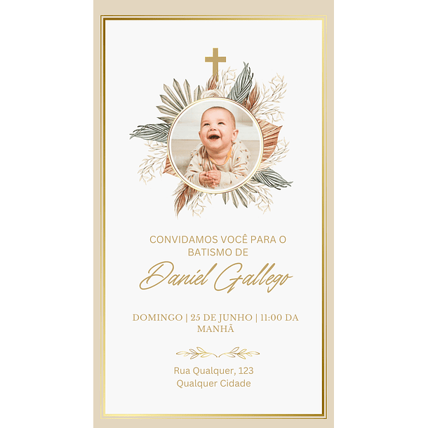 Convite Digital Batizado Eucaristia Virtual Para Whatsapp 10 