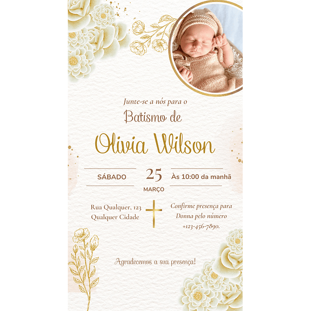 Convite Digital Batizado Eucaristia Virtual Para Whatsapp 12