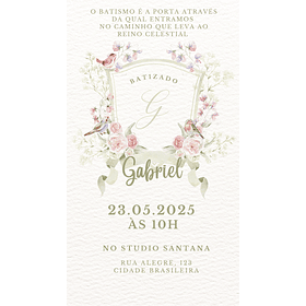 Convite Digital Batizado Eucaristia Virtual Para Whatsapp 16