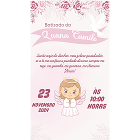 Convite Digital Batizado Eucaristia Virtual Para Whatsapp 22