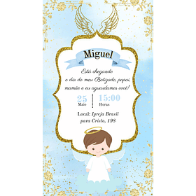 Convite Digital Batizado Eucaristia Virtual Para Whatsapp 50