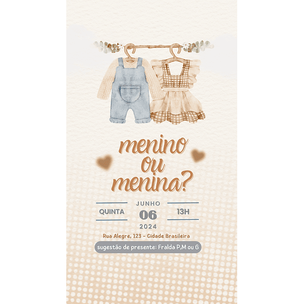 Convites Digitais Chá Revelação 04