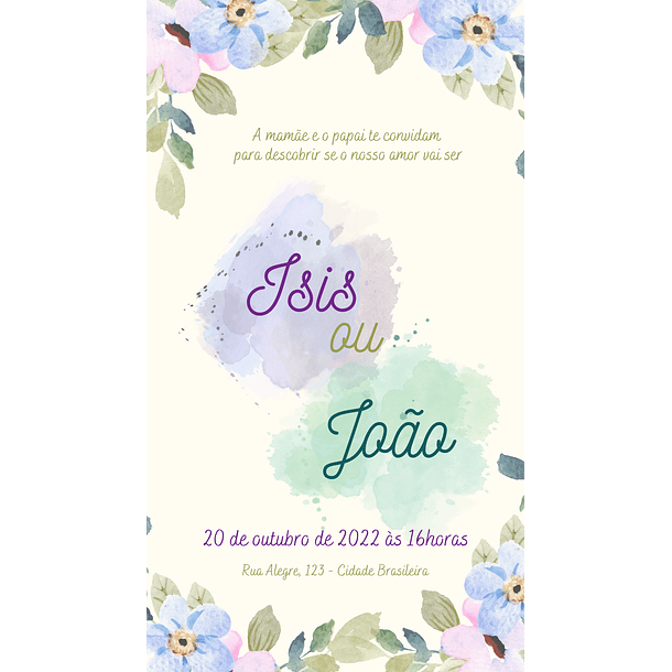 Convites Digitais Chá Revelação 05