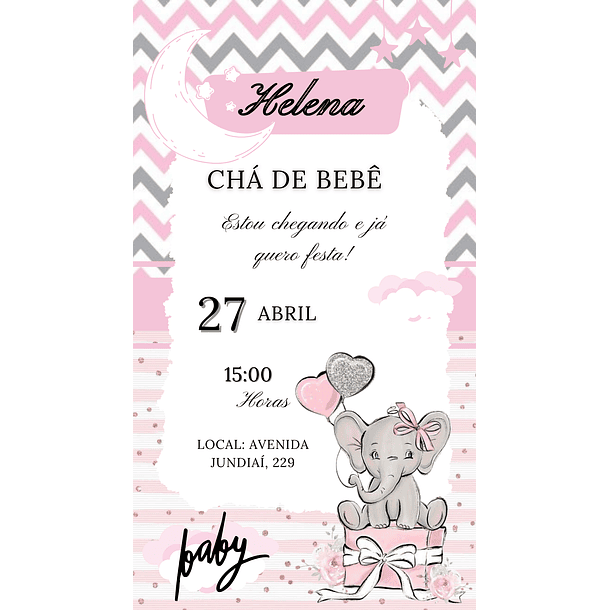 convites digitais chá de bebe 16